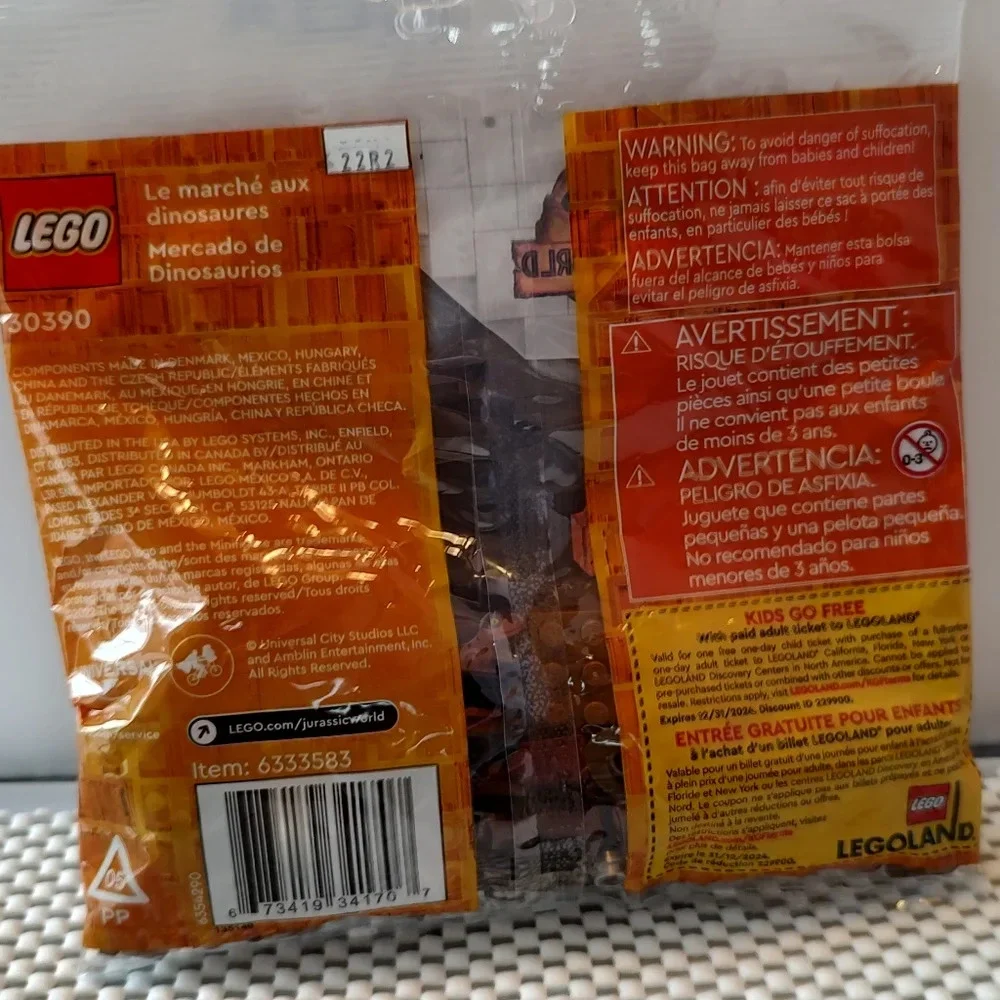 LEGO 30390 Dinosaur Market Jurassic World NWT